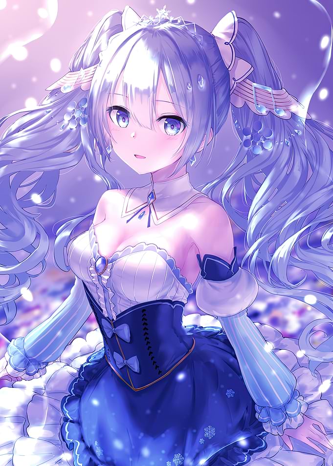 Girl in Blue Dress