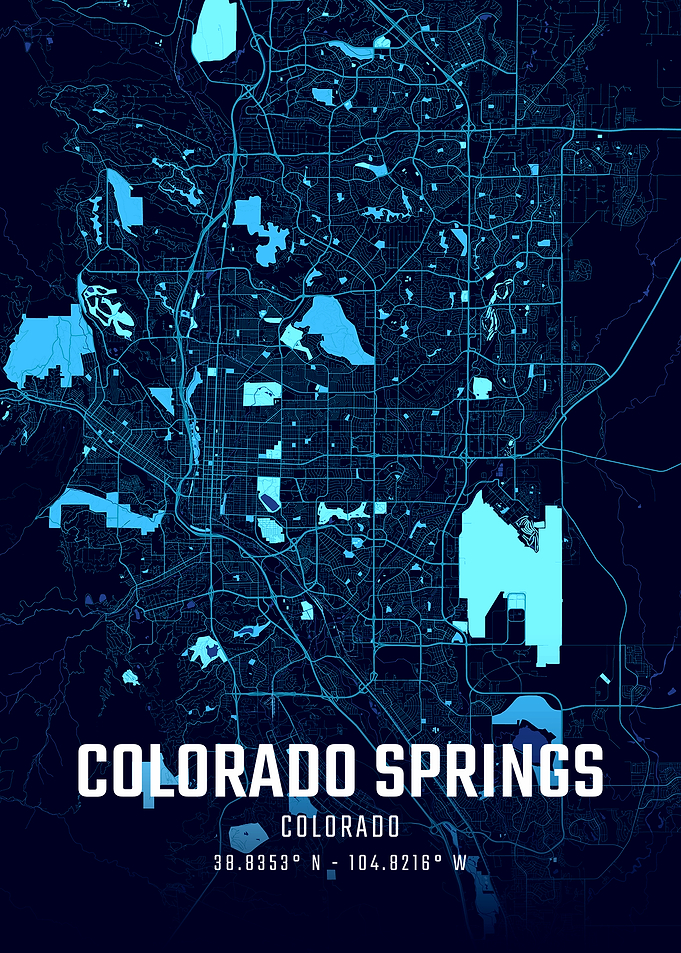 Colorado Springs Midnight City Map