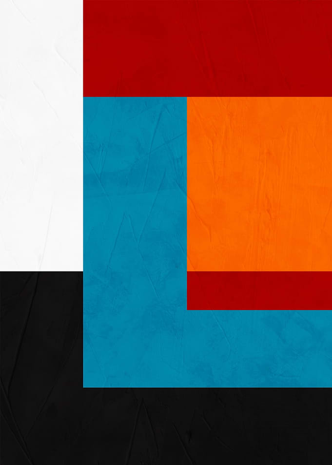 Abstract Color Block Composition