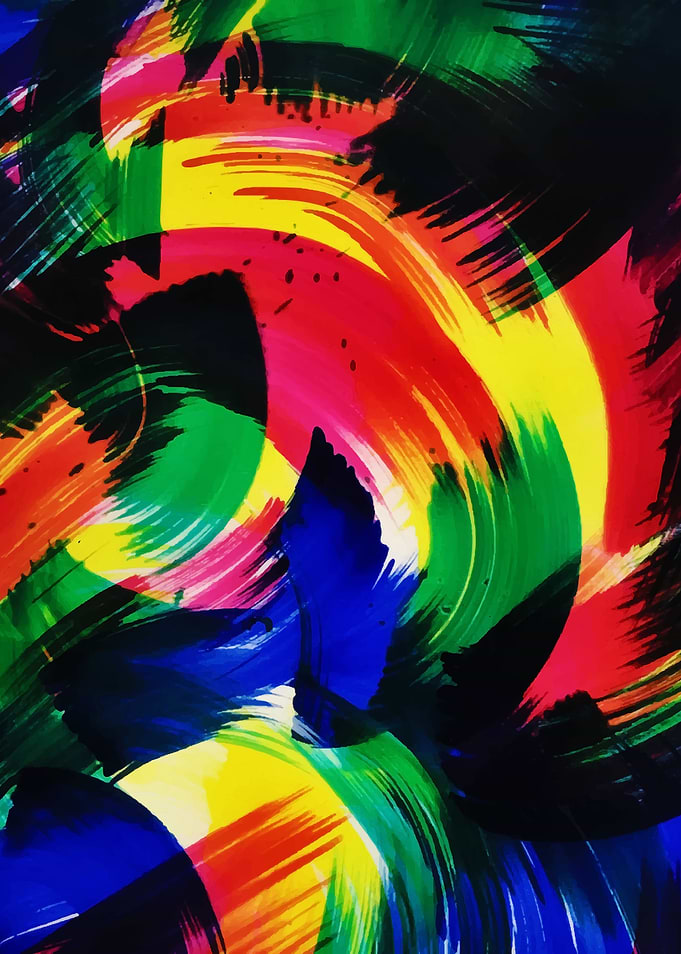 Flow Abstract Light Wave Fine Art
