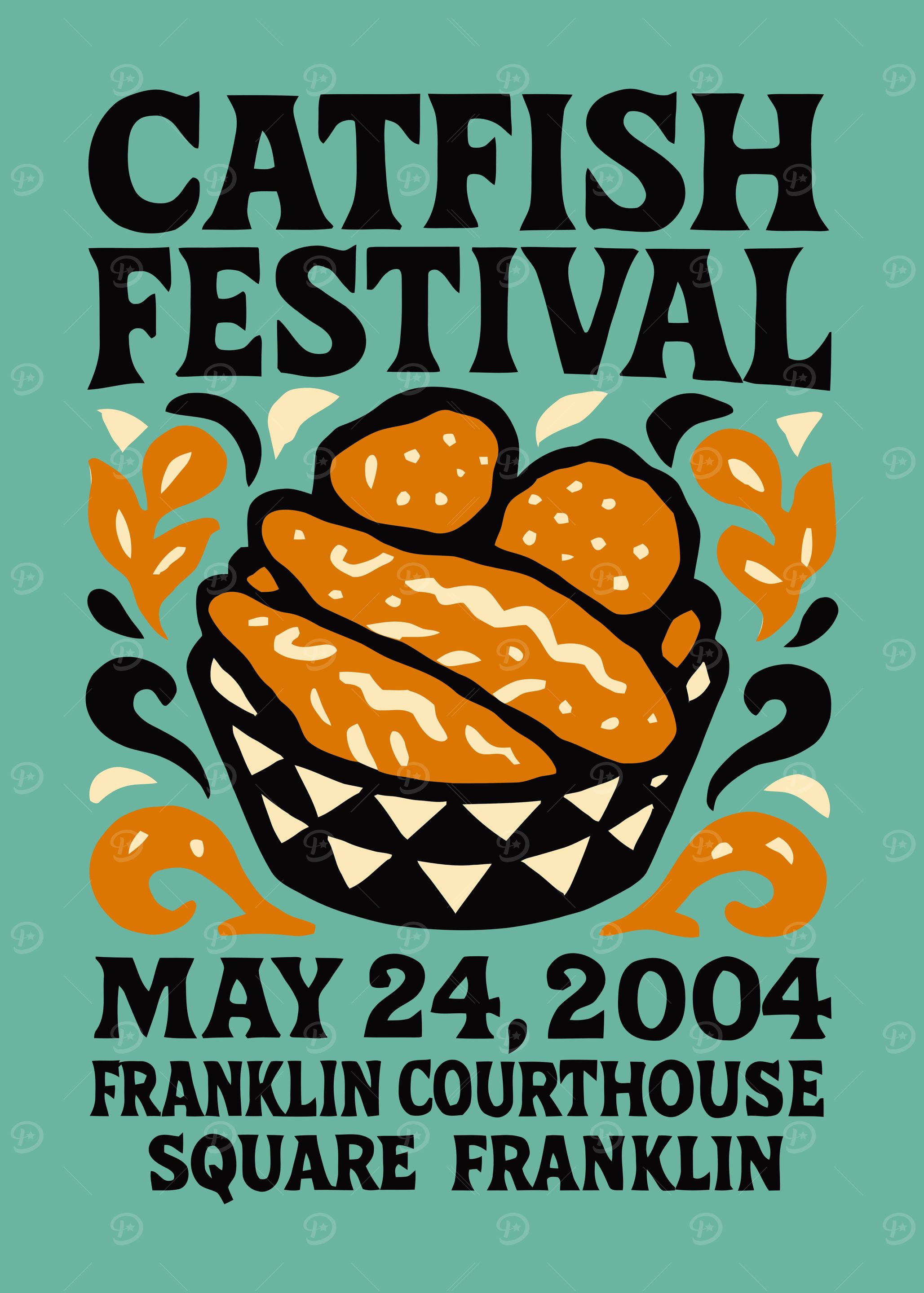 Catfish Festival Poster, Franklin 2004
