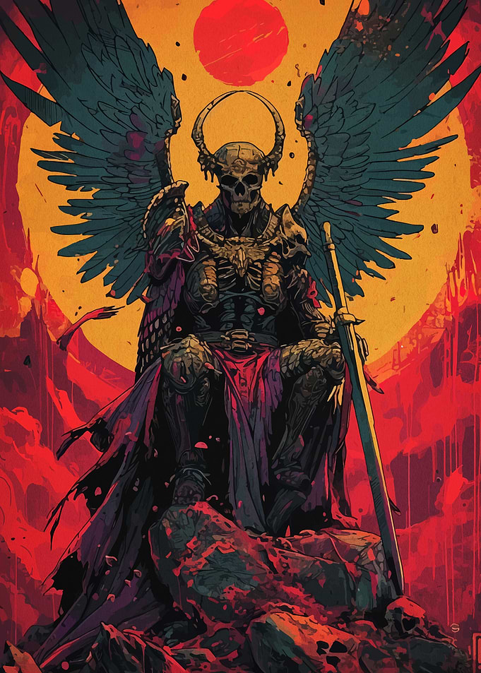 Winged Skeleton Warrior with Sword