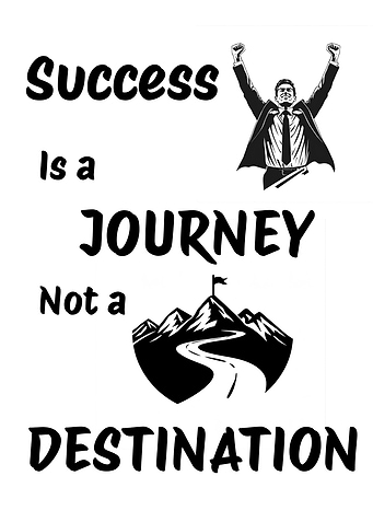 Success is a Journey Illustration