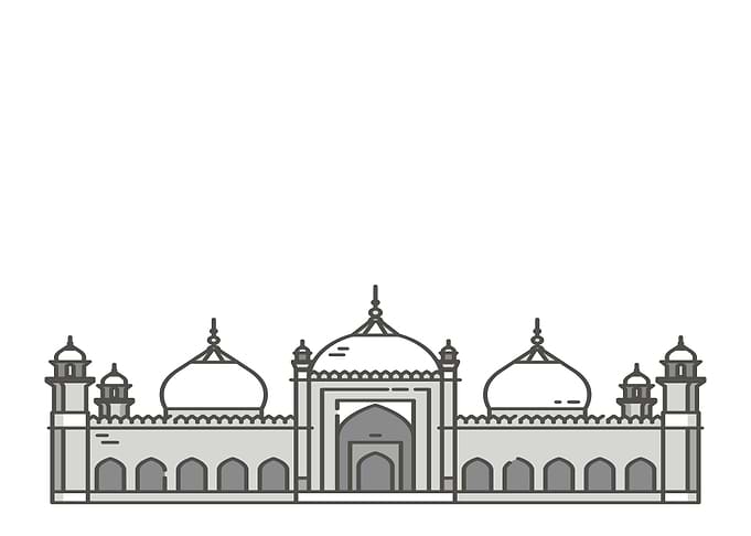 Minimalist Mosque Illustration
