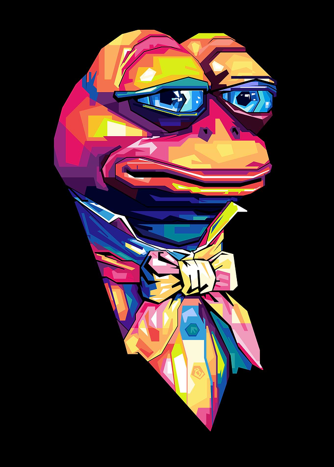 Colorful Pepe the Frog