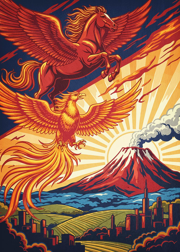 Pegasus Phoenix Cityscape