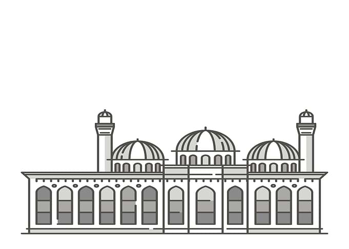 Minimalist Mosque Illustration