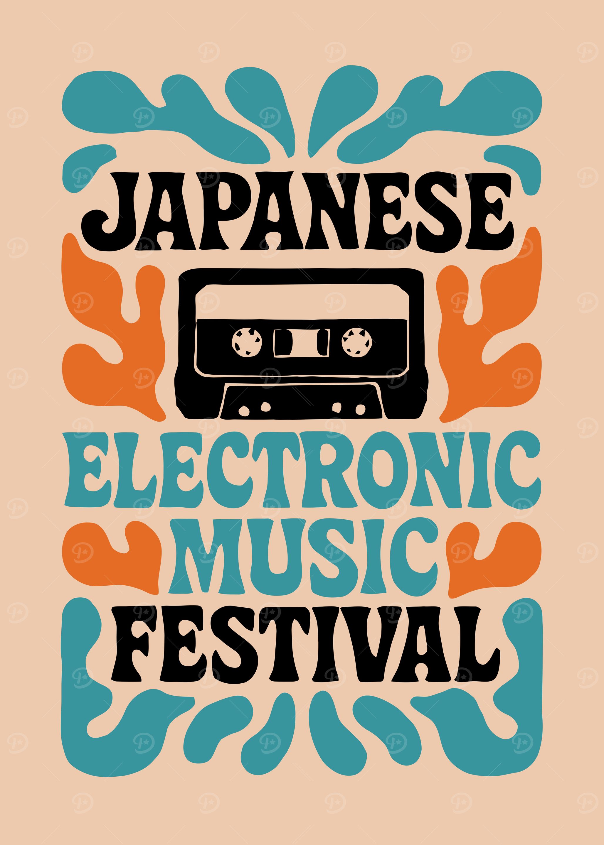 Japanese Electronic Music Festival Poster