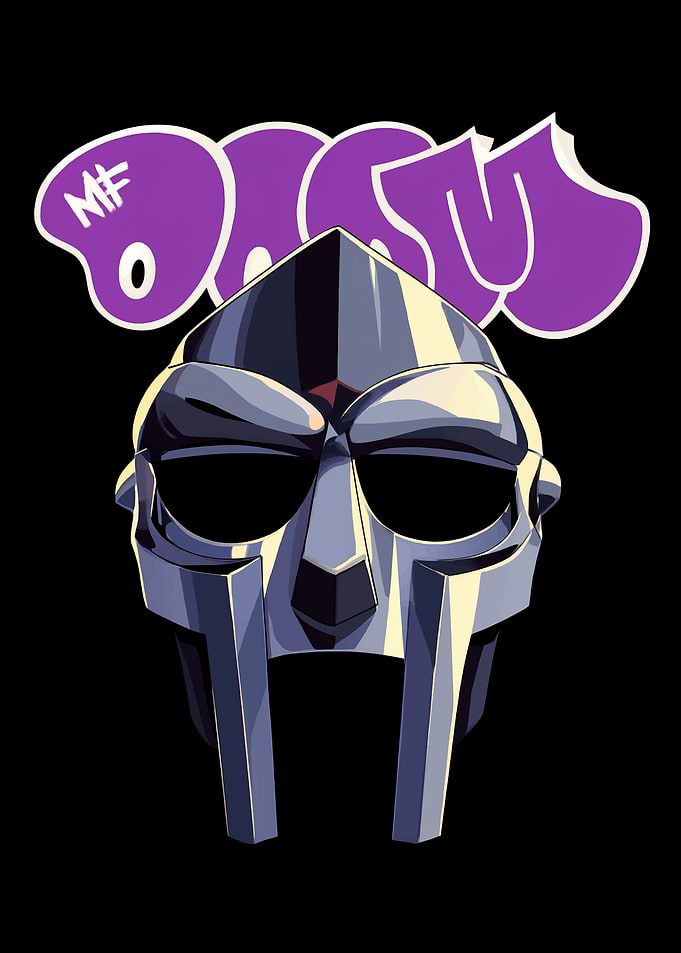 MF DOOM Mask Illustration