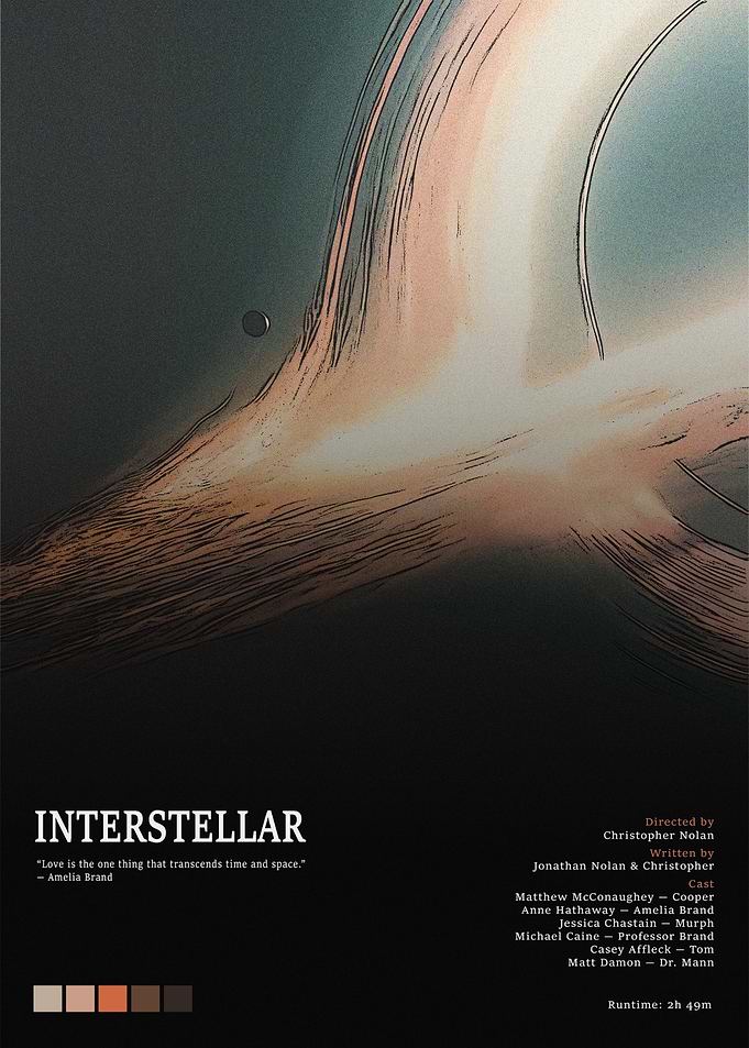 Interstellar movie poster art