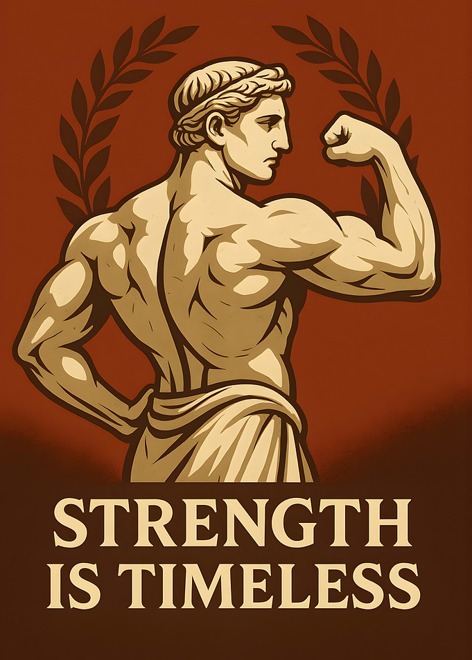Motivational Quote - Strength is Timeless