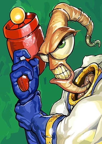Earthworm Jim with Blaster