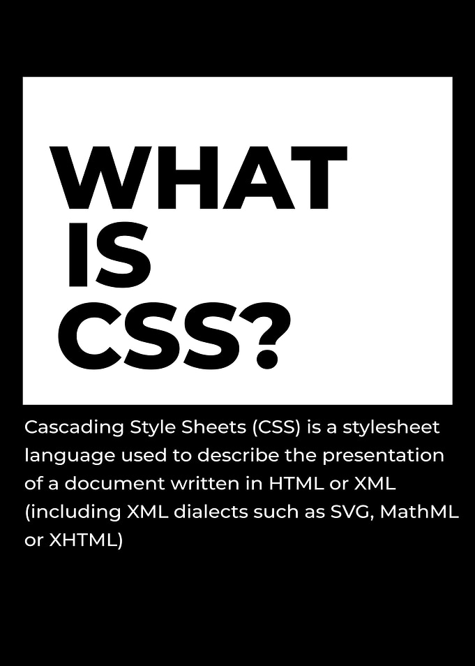 What is CSS? Black and White