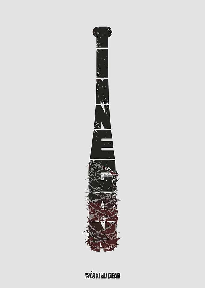 Negan's Lucille from The Walking Dead