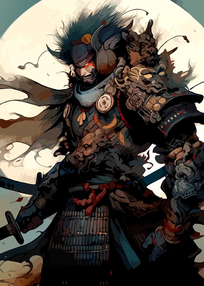 Samurai Warrior with Intricate Armor