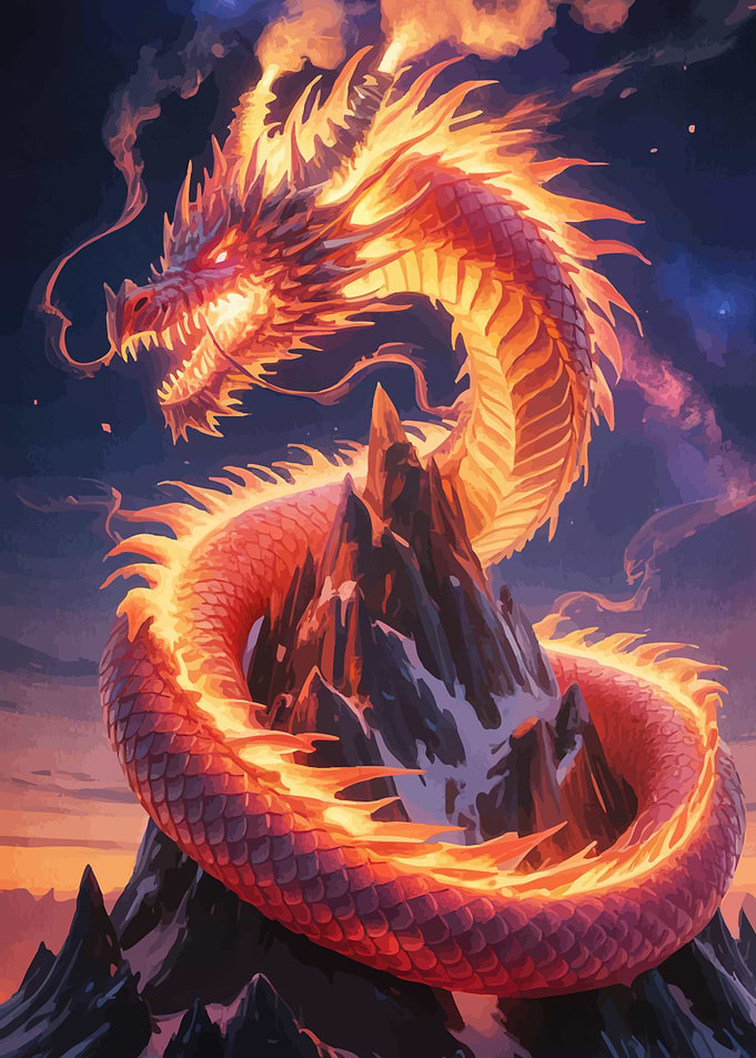 Fiery Dragon Mountain Peak
