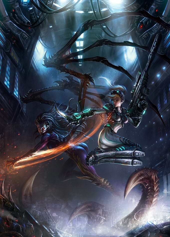 StarCraft: Queen vs. Ghost Showdown