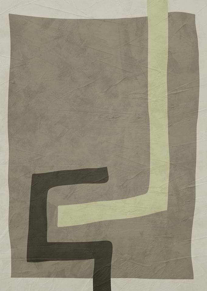 Abstract Geometric Art in Earth Tones