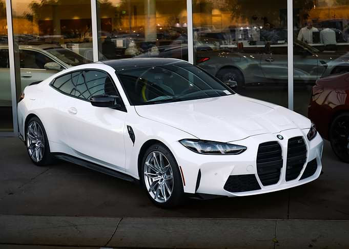 White BMW M4 Coupe
