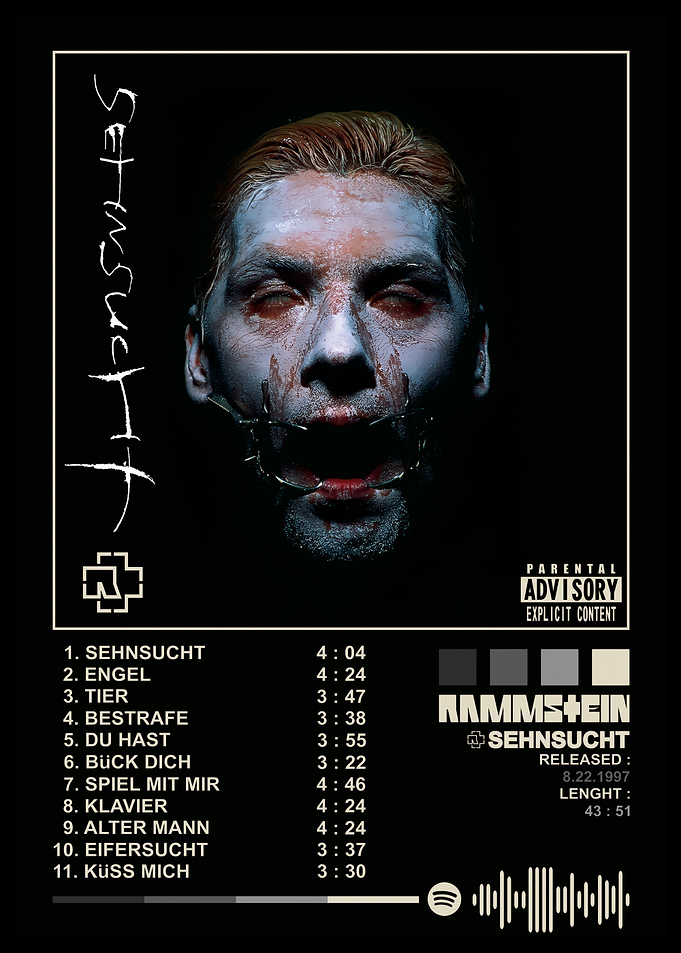 Rammstein Sehnsucht Album Cover Art
