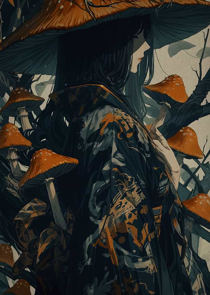 Mushroom Hat Anime Girl