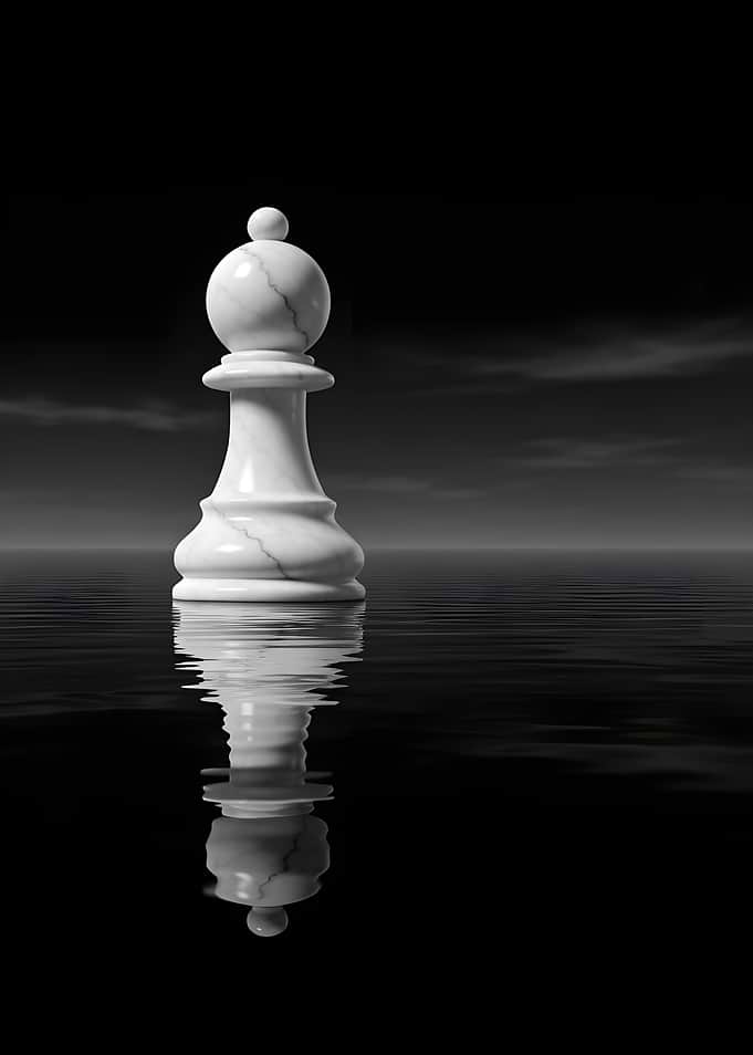 Chess Bishop on Water