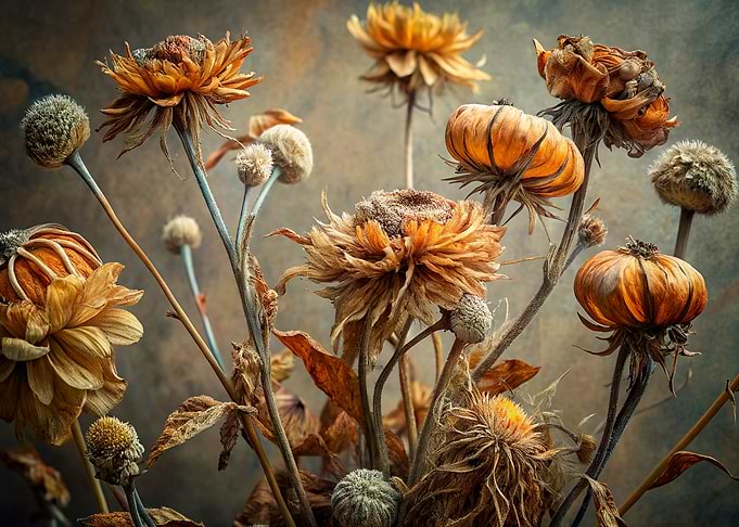 Dried Flowers Still Life