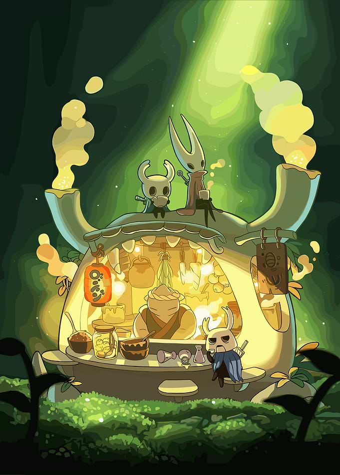 Hollow Knight Shop Illustration