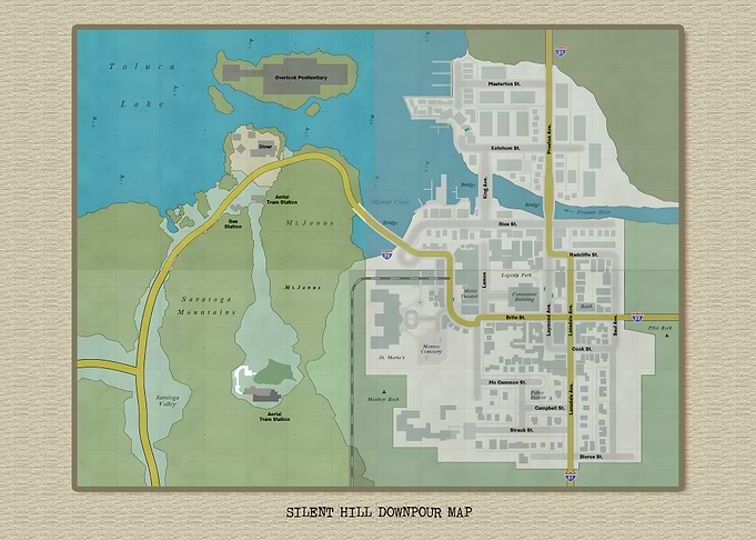Silent Hill Downpour Game Map