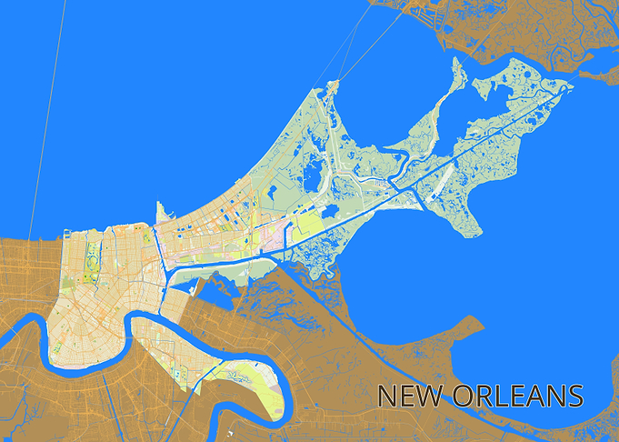 New Orleans City Map