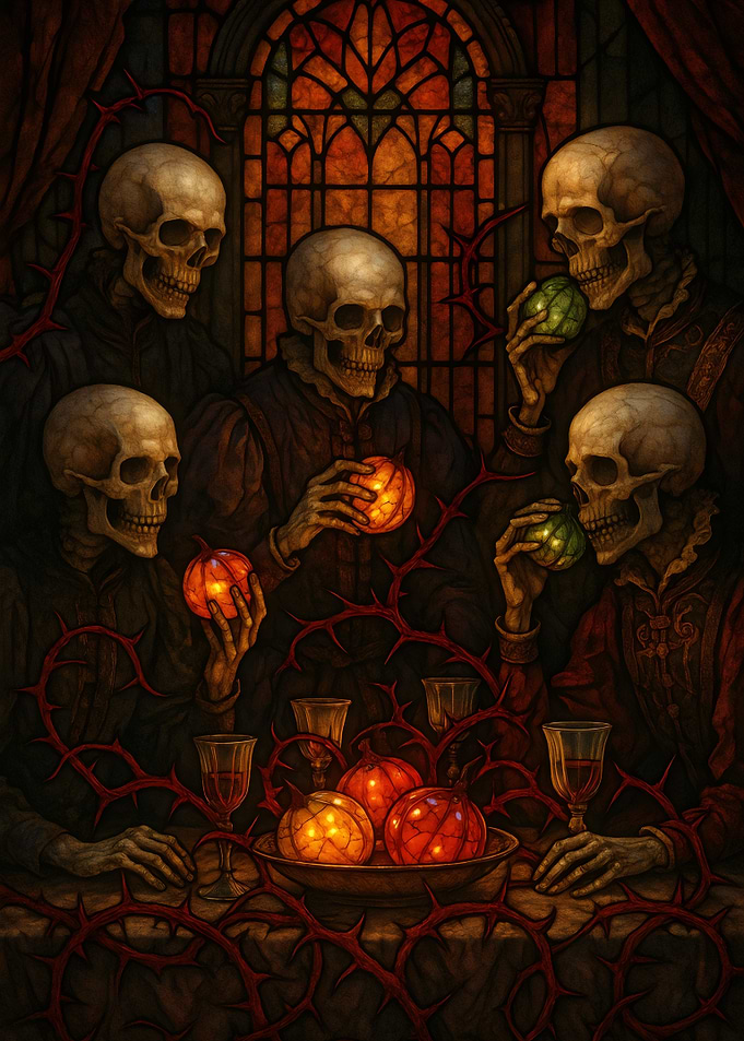 Skeleton Skulls Dinner