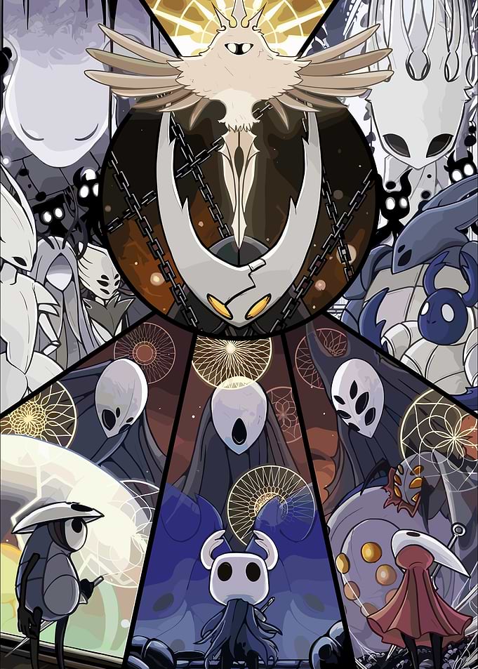 Hollow Knight Characters Collage