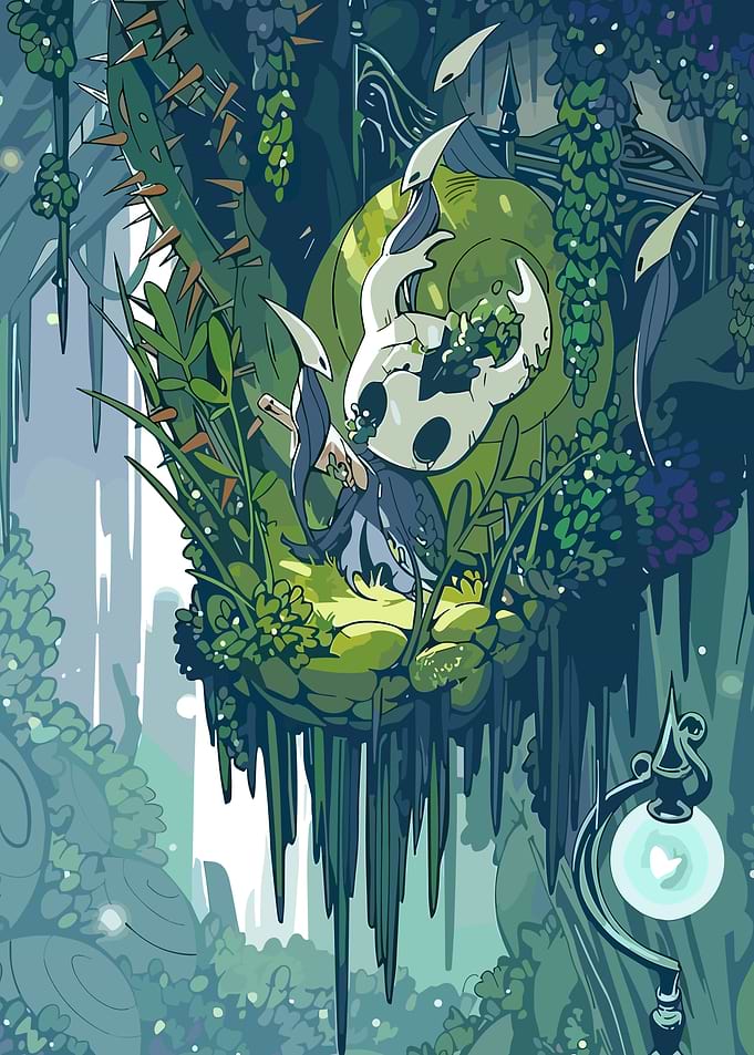 Hollow Knight in Green Sanctuary