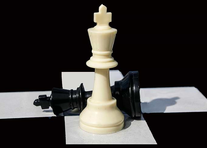 Chess: White King Stands, Black King Fallen