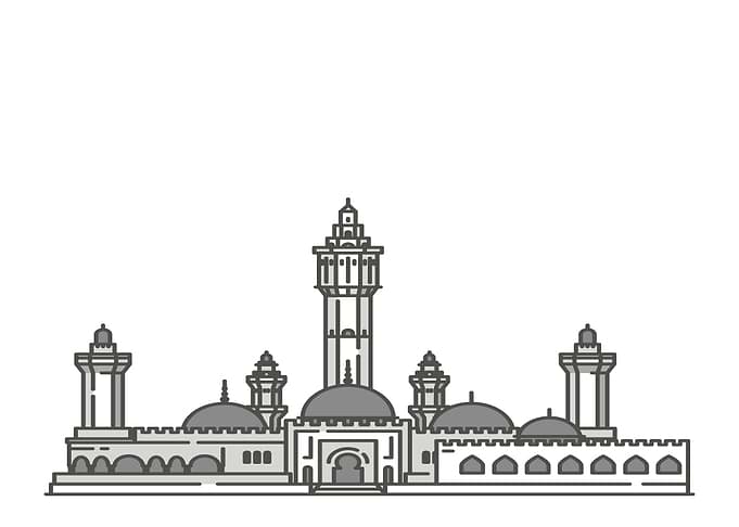 Great Mosque of Kairouan Illustration