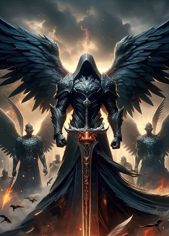 Dark Angel Warrior Sword