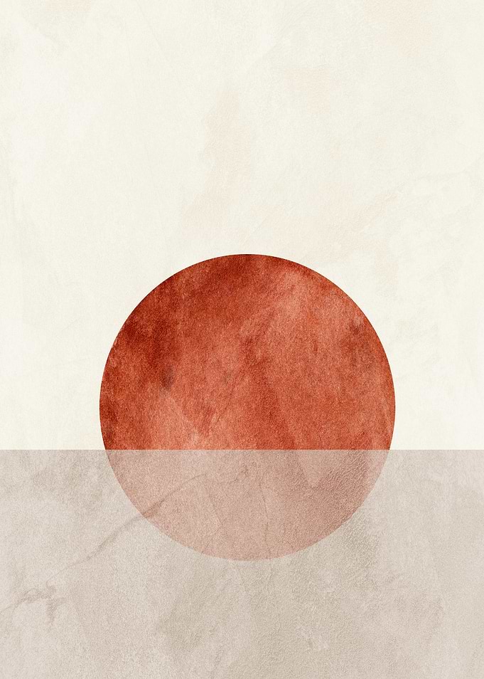 Minimalist Circle Abstract Art