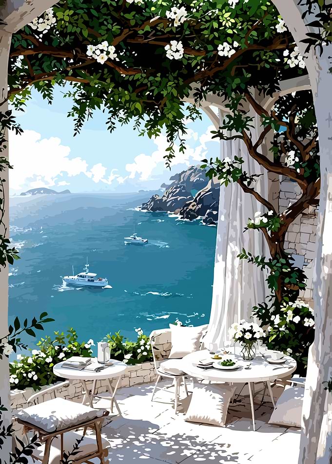 Coastal Terrace with Ocean View