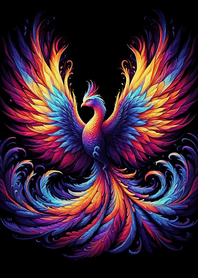 Colorful Phoenix Rising