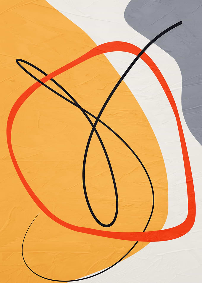 Abstract Shapes and Lines Art