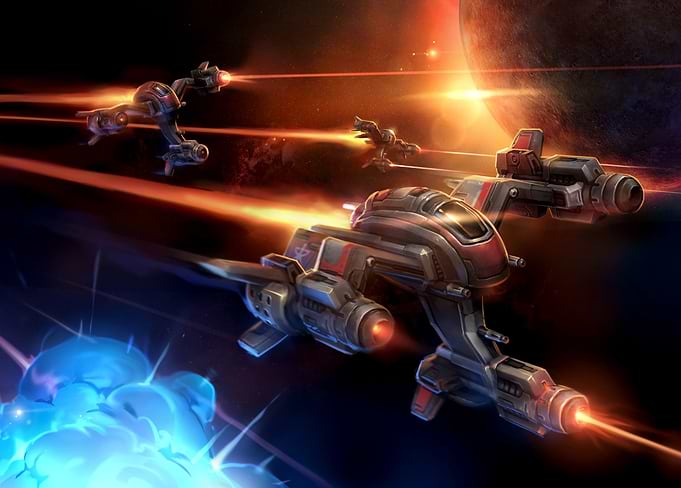 StarCraft Wraith Fighters