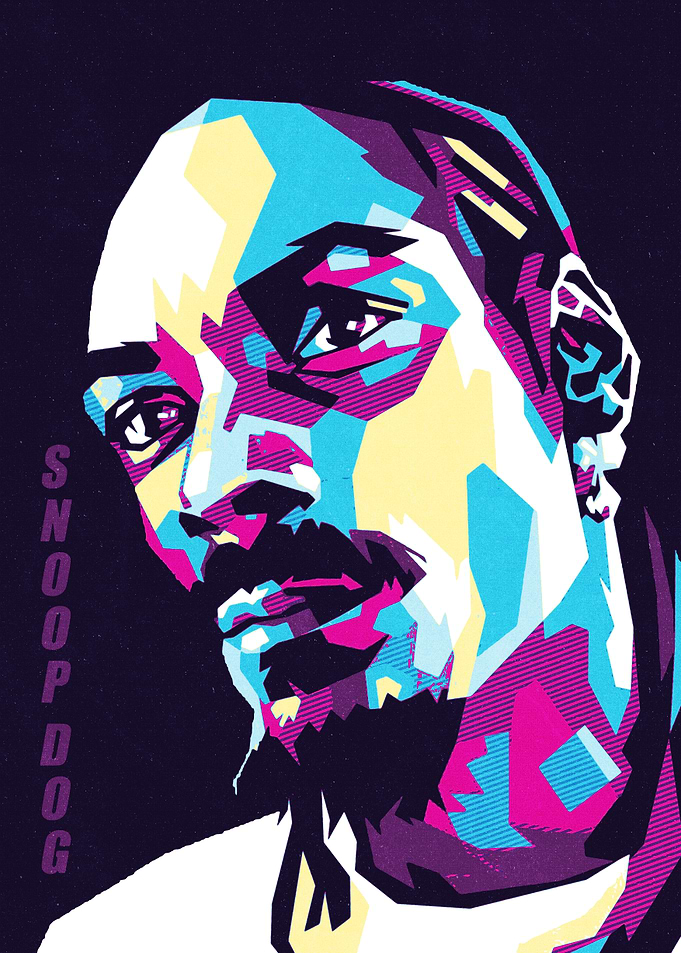 Snoop Dogg Colorful Portrait