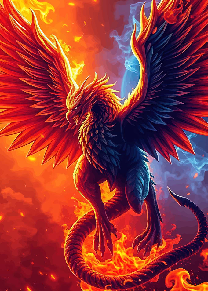 Fiery Phoenix Rising