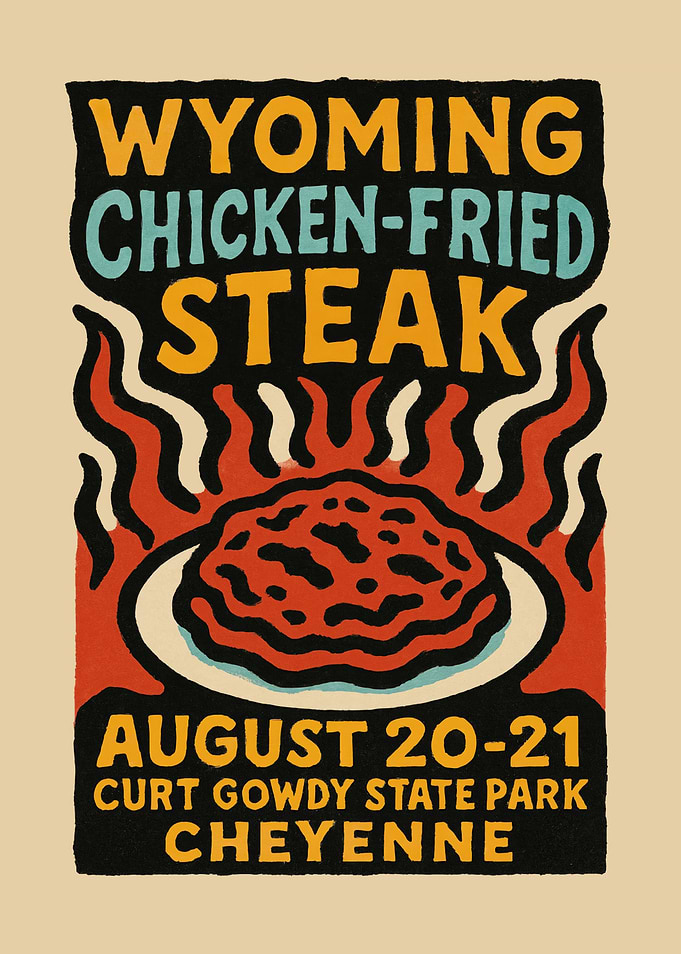 Wyoming Chicken-Fried Steak Event Poster