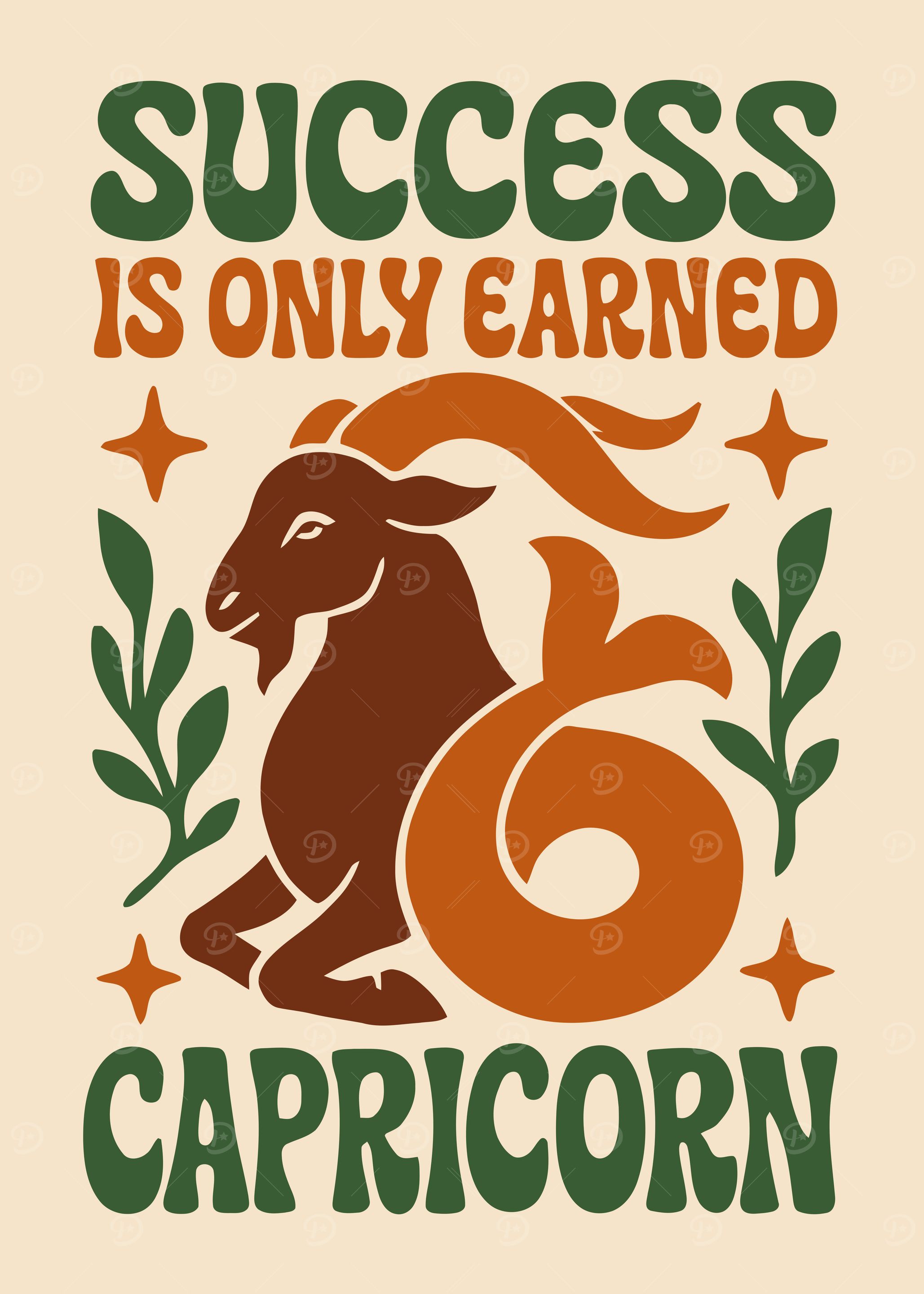 Capricorn Zodiac Sign Art