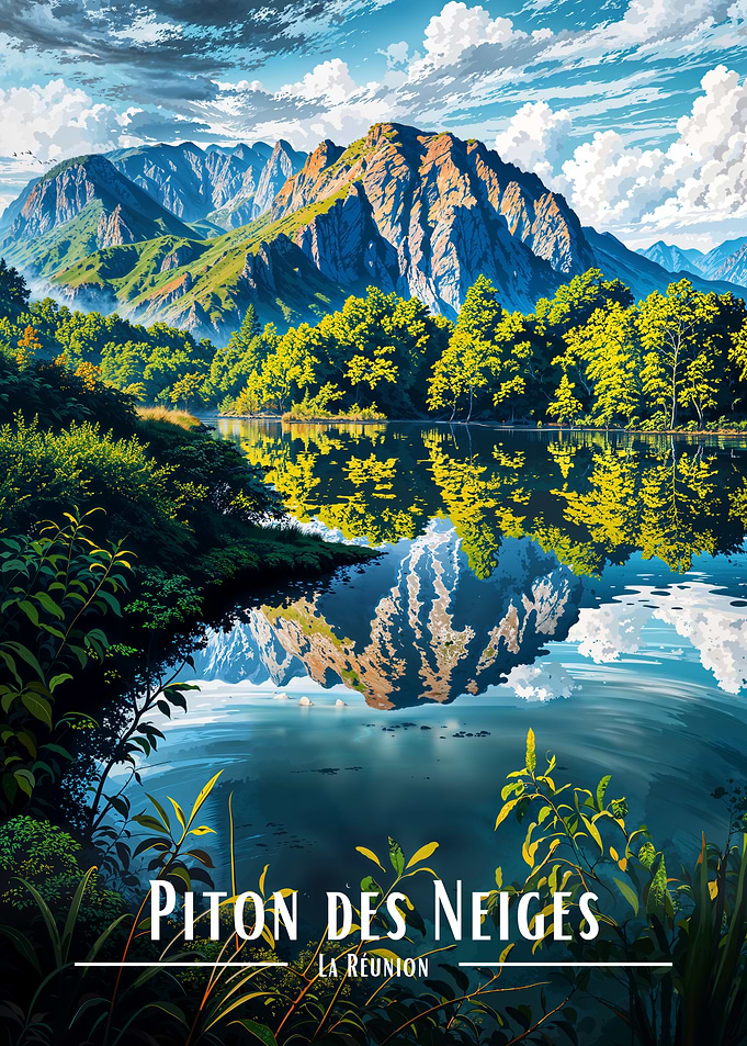 Piton des Neiges, La Reunion Landscape