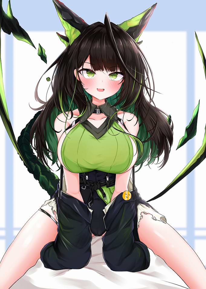 Anime Girl with Dragon Features