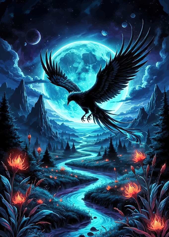 Fantasy Eagle Landscape