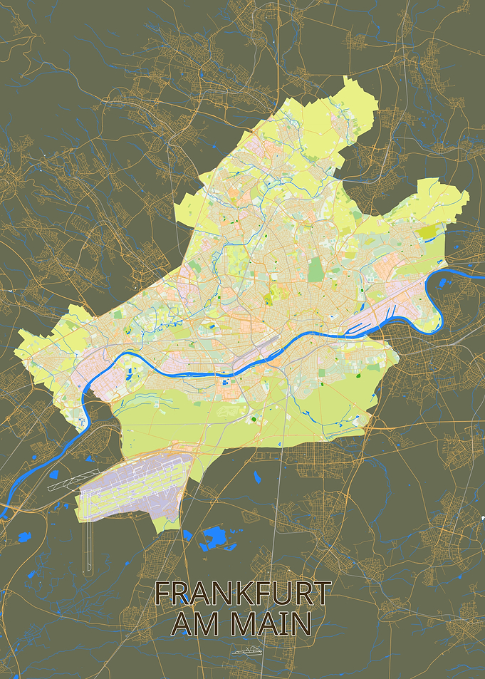 Frankfurt am Main City Map