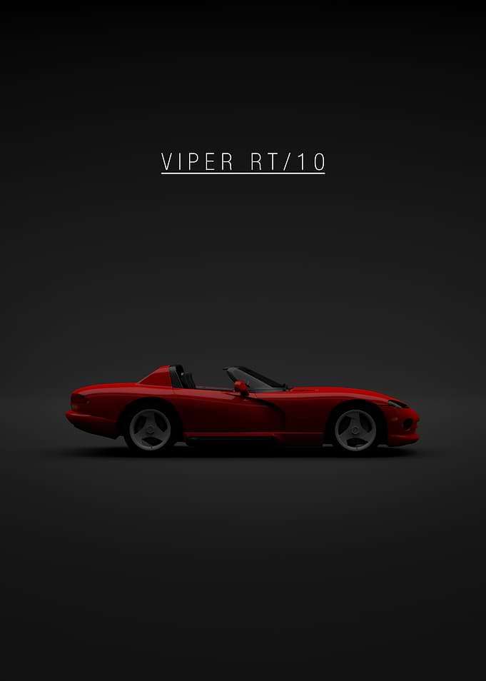 Red Viper RT/10 Car Illustration